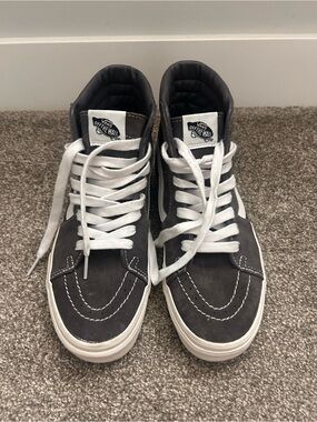 Vans Sk8-Hi MTE Heiq Eco Dry Water Repellent Suede Sneakers Gray White Size 7